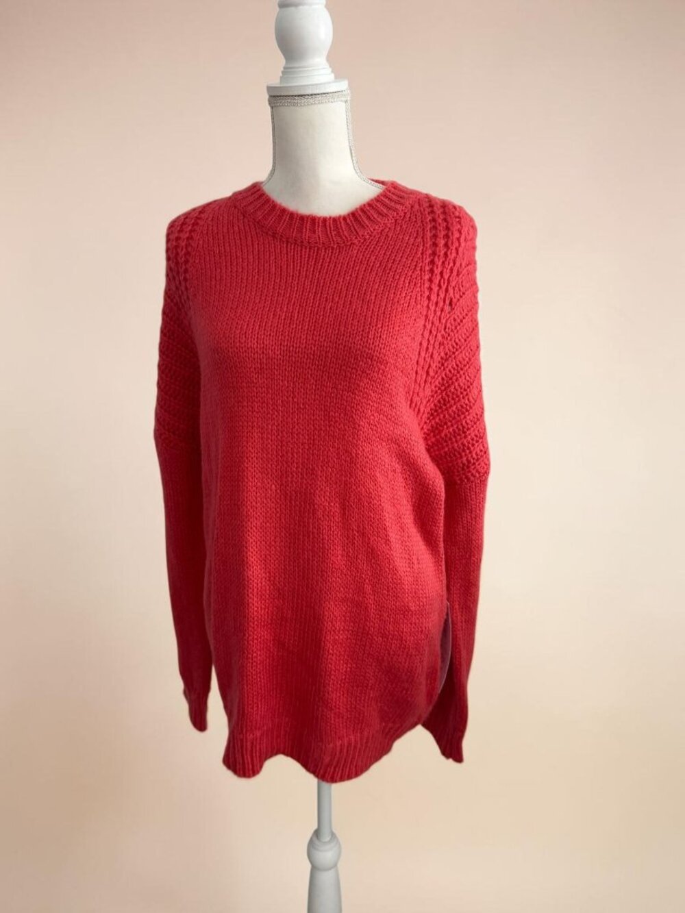 LUMIERE Coral Soft Lightweight Sweater Size Large NEW NWT